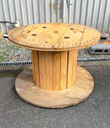木製コイルテーブル-1
